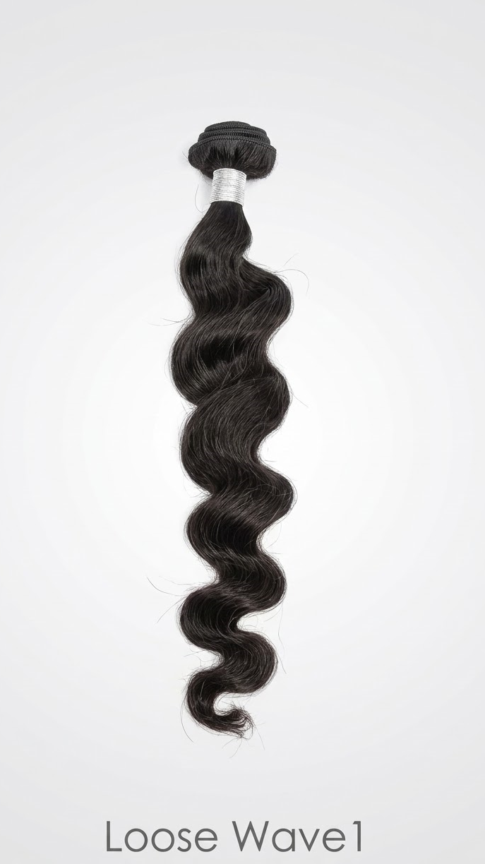Loose Wave 1 Wave Human Hair Bundle/Extension