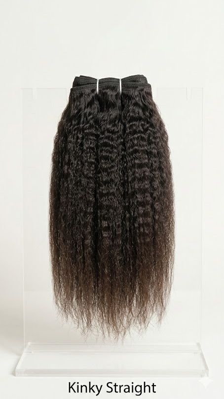 Kinky Straight Human Hair Bundle/Extension