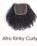 Afro Kinky Curly Lace Closure Human Hair Piece | 4C Natural Texture Finish