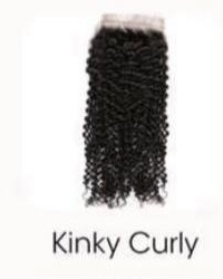 Kinky Curly Lace Closure Human Hair Piece
