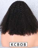 KC Kinky Bob Curly Lace Front Wig | Premium Human Hair Wigs for Women
