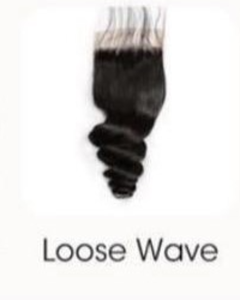 Loose Wave Lace Closure Human Hair Piece