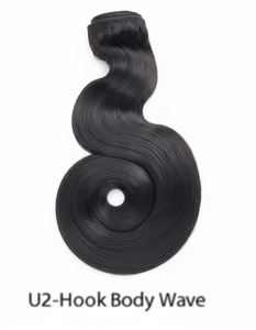 U2-Hook Body Wave Black Human Hair Weave