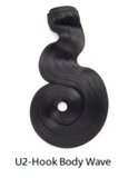 U2-Hook Body Wave Black Human Hair Weave