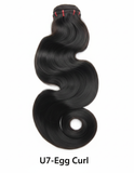U7-Egg Curl Virgin Human Hair Bundle Weave