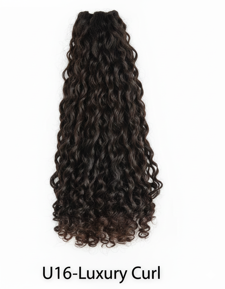 Luxurious U16 Kinky Curly Hair Weave Extension - Voluminous & Tangle-Free