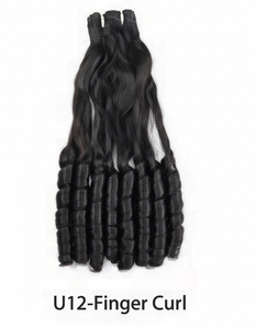 U12 Finger Curl Deep Wave Virgin Hair Bundle