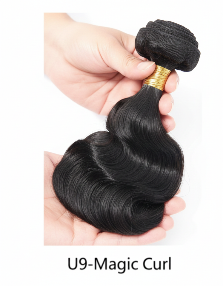U9-Magic Curl Virgin Brazilian Human Hair Bundle