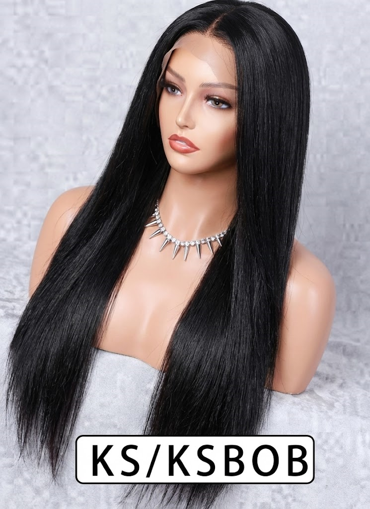 KS Kinky Straight Lace Front Wig | Premium Human Hair Wigs for Women